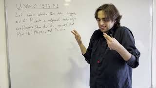 USAMO 1974 - P1: Classic intro Polynomial Problem