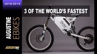 TOP 3 World's fastest E-bikes  Vector, Wolverine , Blacktrail