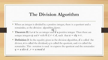 Divisibility  and Modular Arithmetic