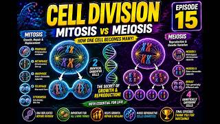 Cell Division Explained! 🧬 Mitosis vs Meiosis Made Easy | Episode 15