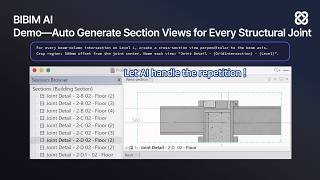 Auto-Creating Beam-Column Joint Sections in Revit — BIBIM AI