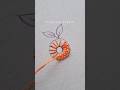 Beautiful hand embroidery stitch #embroidery #shorts #viral #trending
