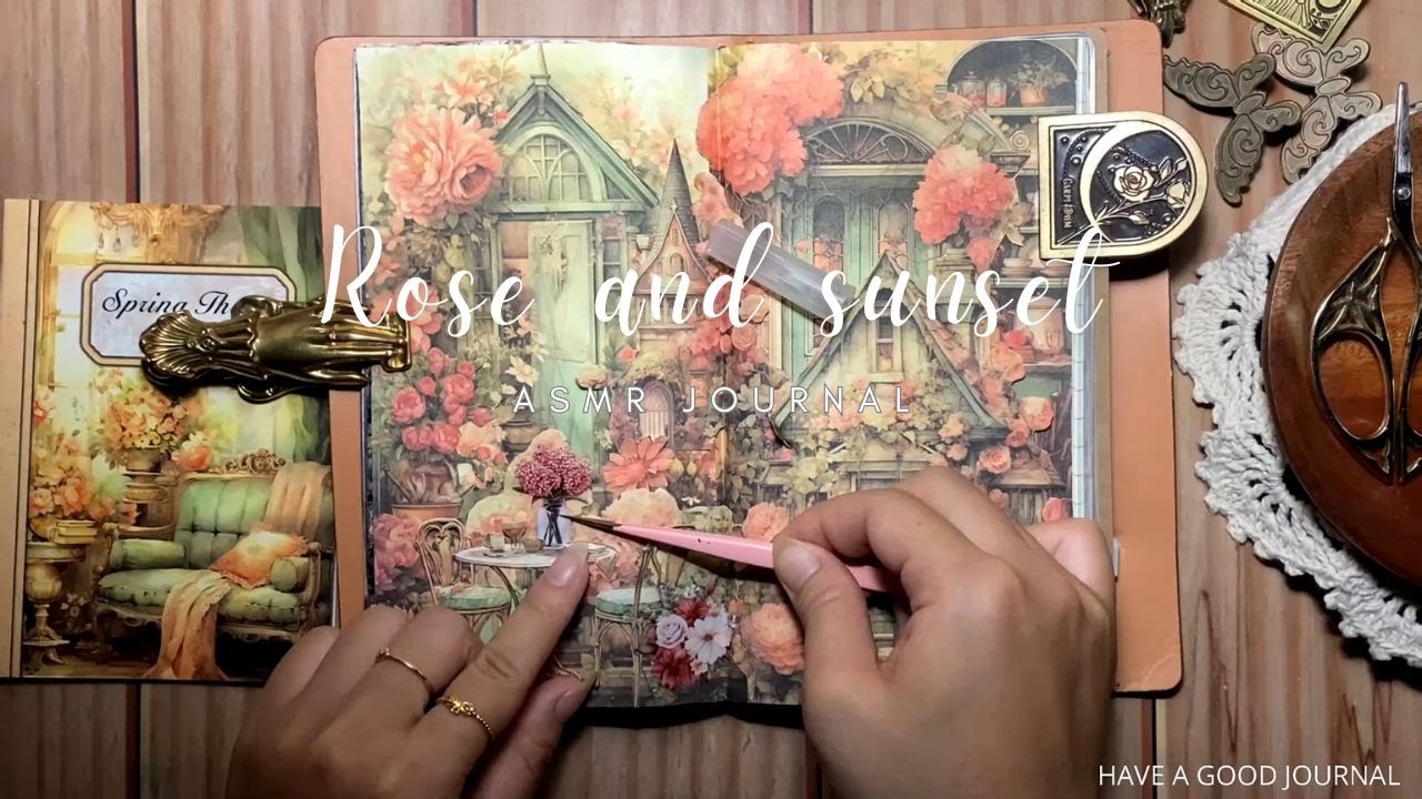 ASMR Journal | Rose and sunset | Have a good journal