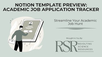 Notion Template Preview | Academic Job Application Tracker