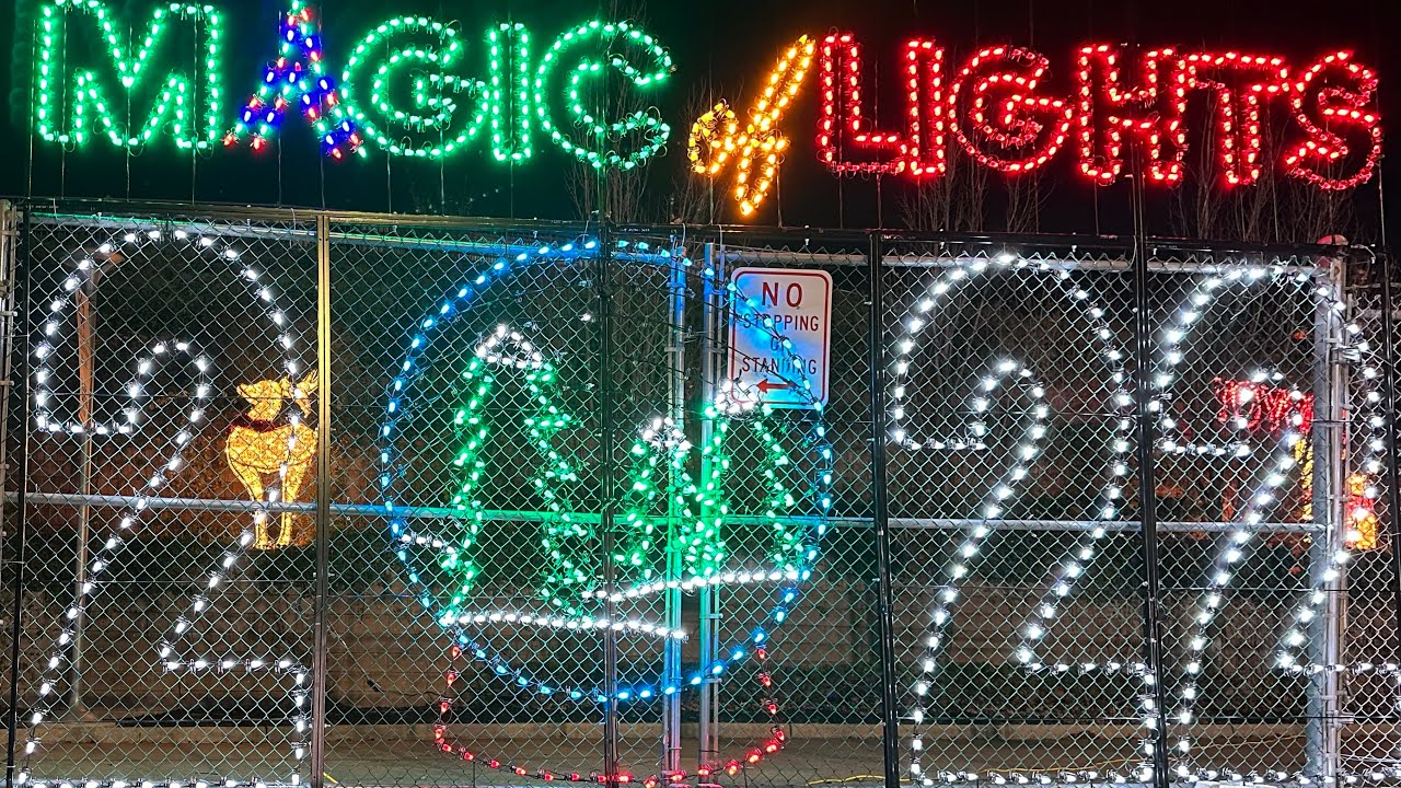 Magic of Lights Opening Night Drive Thru SNOW! Pictures w/ SANTA PNC