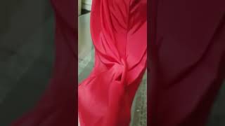 Red instant hijab