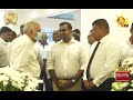 Former President Ranil, Sagala, and Shavendra pay last respects to remains of ex-IGP - Hiru News