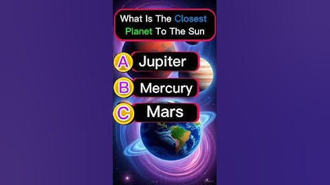 What is the closest planet to the sun | world knowledge quiz | short quiz video #shorts #planetary
