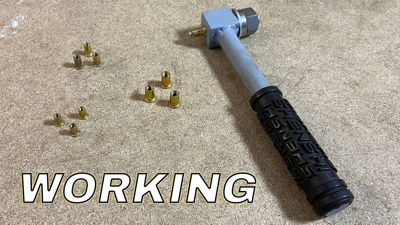 Старый металл, новый инструмент. Самодельный заклепочный пистолет в действии.