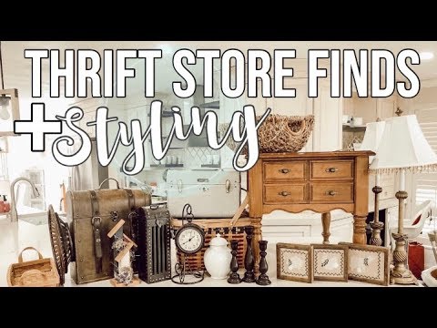 THRIFT STORE FINDS + STYLING IN MY HOME - YouTube