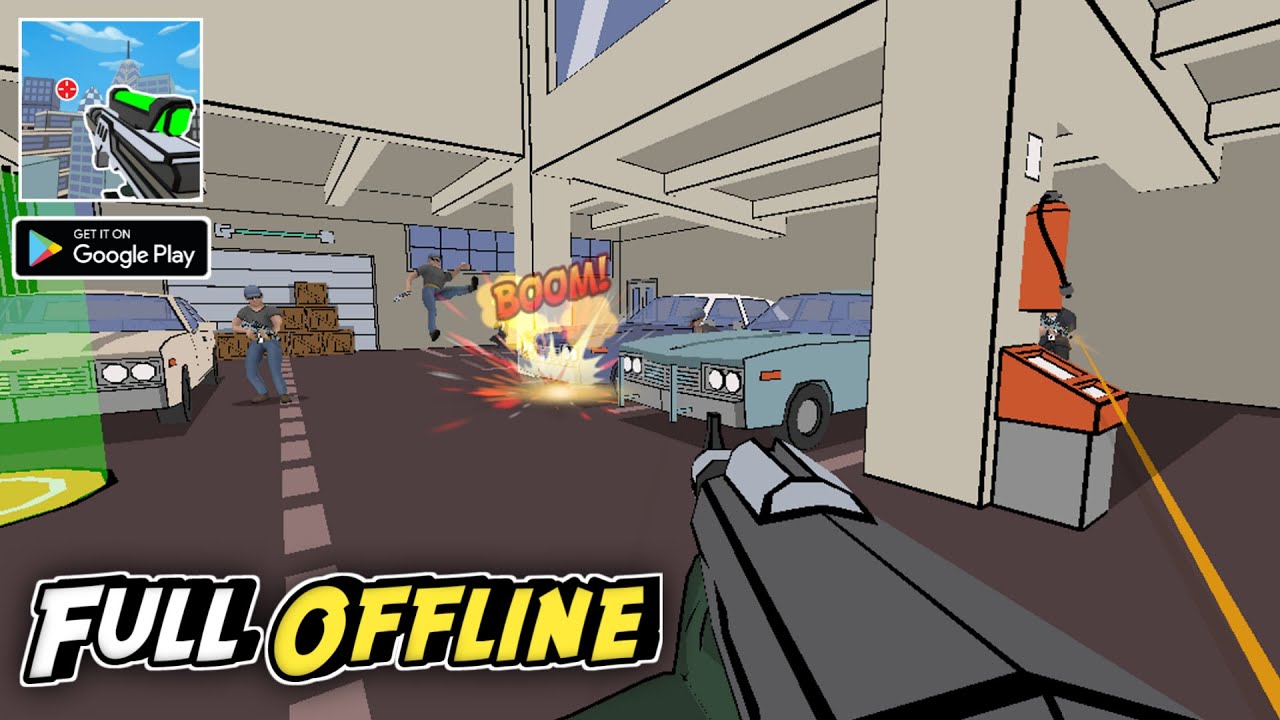 Miss Bullet Cartoonish Shooter - Review Gameplay Android Offline