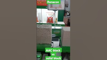 Renacon AAC Block vs solid block Wright comparison.  #aacblock #construction #aacblocks#home #acunit