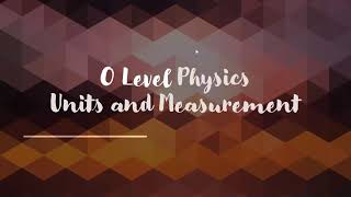 O level Physics Units and Measurement; Vernier Caliper, Micrometer and Zero Error
