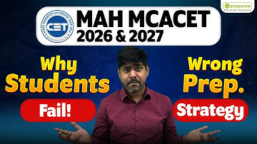 MAH MCACET 2026 & 2027 : Why students fail? Wrong Preparation Strategy | Must Watch #mcacet