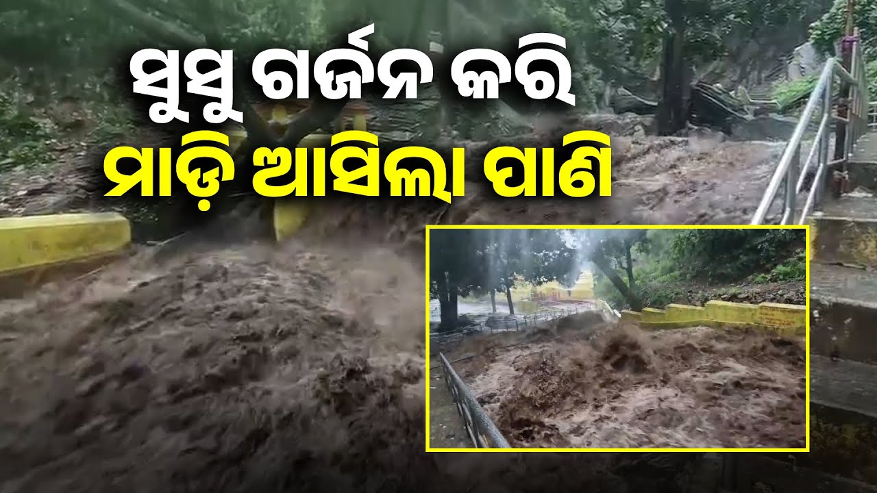 ହରିଶଙ୍କର ପାପନାଶିନୀ ଝରଣାରେ ମାଡି ଆସିଲା ପାଣି, ପ୍ରାଣ ବିକଳରେ ଧାଇଁଲେ ପର୍ଯ୍ୟଟକ || Knews Odisha