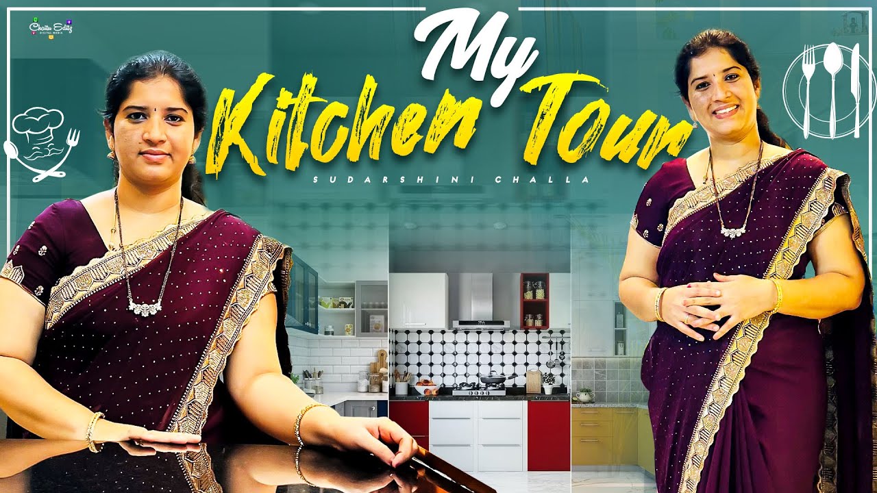 My Kitchen Tour😍 Interior work and నేను ఎలా organize చేసుకున్నానో చూసెయ్యండి 😊👍#kitchentour #kitchen