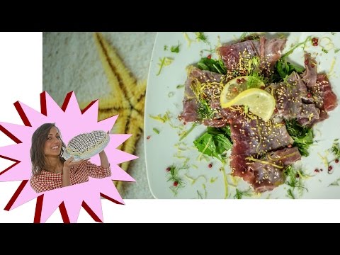 Carpaccio di Tonno al Pepe Rosa
