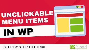 How To Add Non Clickable Menu Items In WordPress