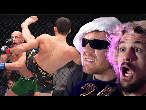 SUGA SEAN REACTS | Islam KOs Volkanovski | UFC 294 MADNESS