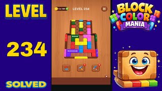 Block Color Mania – Level 234 | Fast & Clean Solution