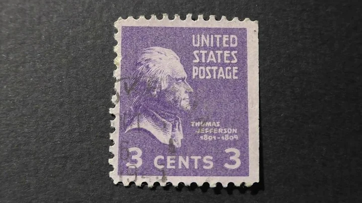Postage stamp. USA. U.S. Postage. THOMAS JEFFERSON...