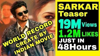 Sarkar teaser Creat world Record to get 19 Million VIEWS AND 1.2 MILLION LIKES LESS THEN 48 H