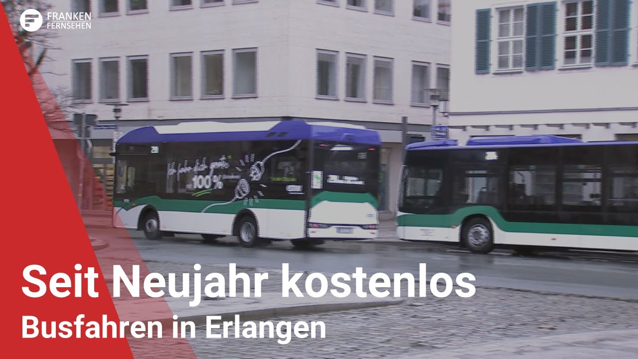 Seit Neujahr kostenlos: Busfahren in Erlangen