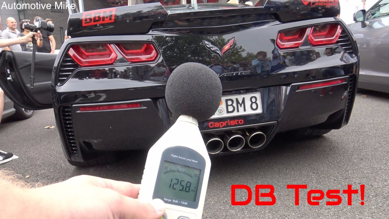 Corvette C7 Z06 Stock vs Capristo Exhaust by BBM DB TEST YouTube