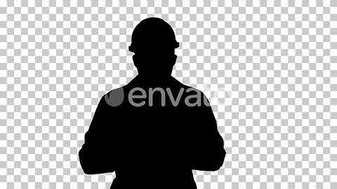 Silhouette Man, Alpha Channel | Motion Graphics - Envato elements