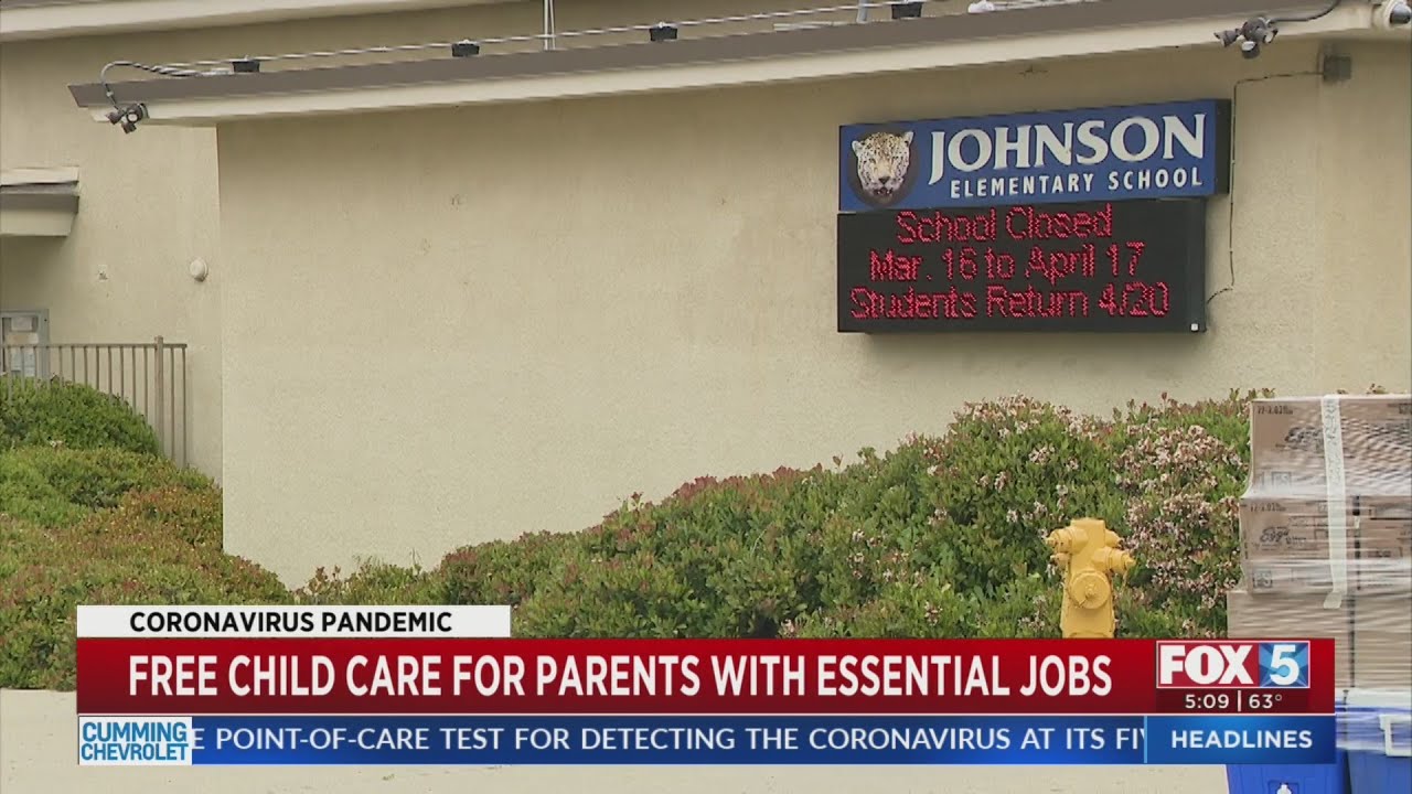 Free Child Care For Parents With Essential Jobs YouTube