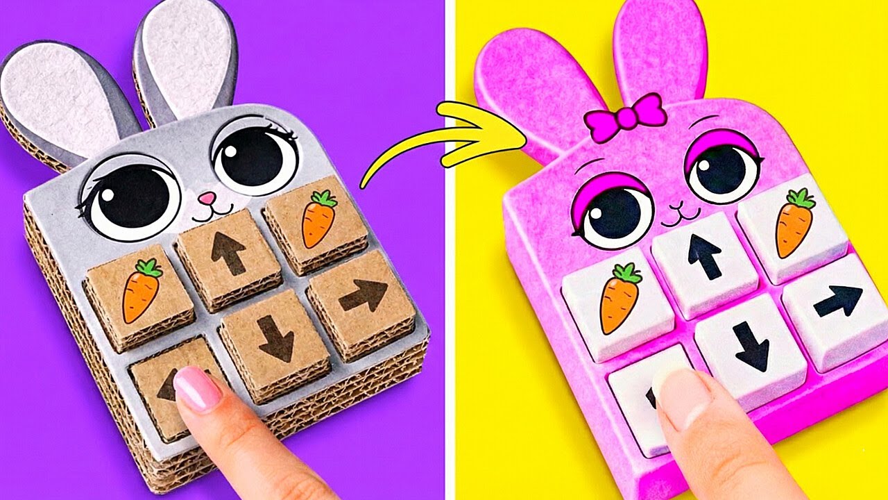 From Regular to Sprunki DIYs ✨ *Cute Cardboard Crafts & Gadgets*