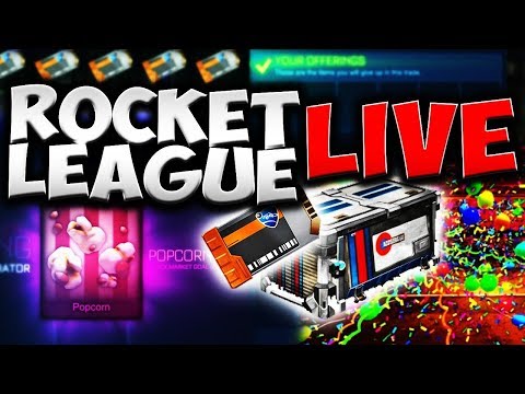 100 PCC CRATES + TRADE UPS! ROCKET LEAGUE CHARITY STREAM! | TOP DONATOR CAN PLAY IN A VIDEO WITH ME! - 100 PCC CRATES + TRADE UPS! ROCKET LEAGUE CHARITY STREAM! | TOP DONATOR CAN PLAY IN A VIDEO WITH ME!