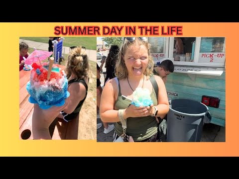 SPEND A SUMMER DAY WITH ME!! | Babysitting, Snow-cones, Shopping