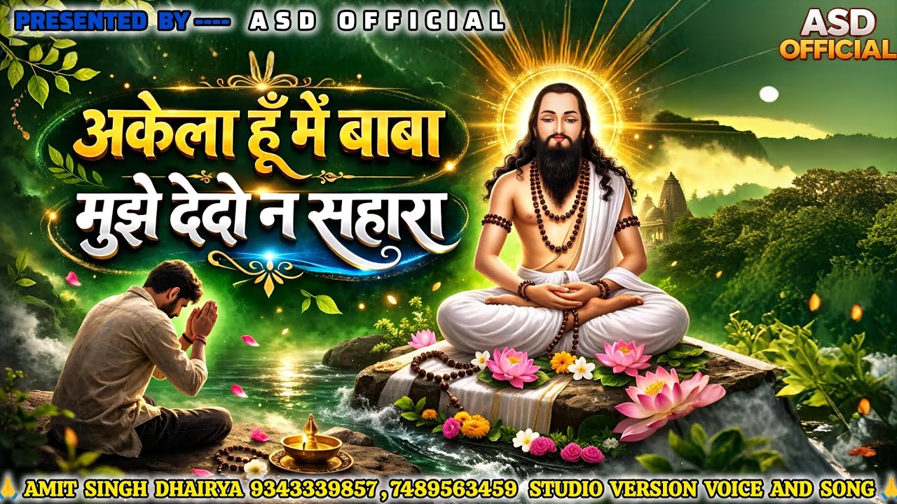अकेला हु मै बाबा मुझे देदो न सहारा !! New hindi panthi song !! अमित सिंह धैर्य !! 2026 !! जय सतनाम!!