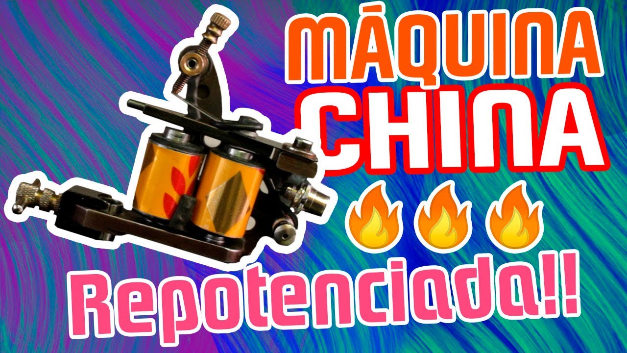 COMO modificar MÁQUINA CHINA de TATUAR 2!!! 🔥🔥⚡(HOW to modify CHINESE TATTOO MACHINE)⚡⚡⚡