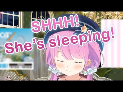 Adorable Luna dozing off and yawning nonstop after getting drunk.