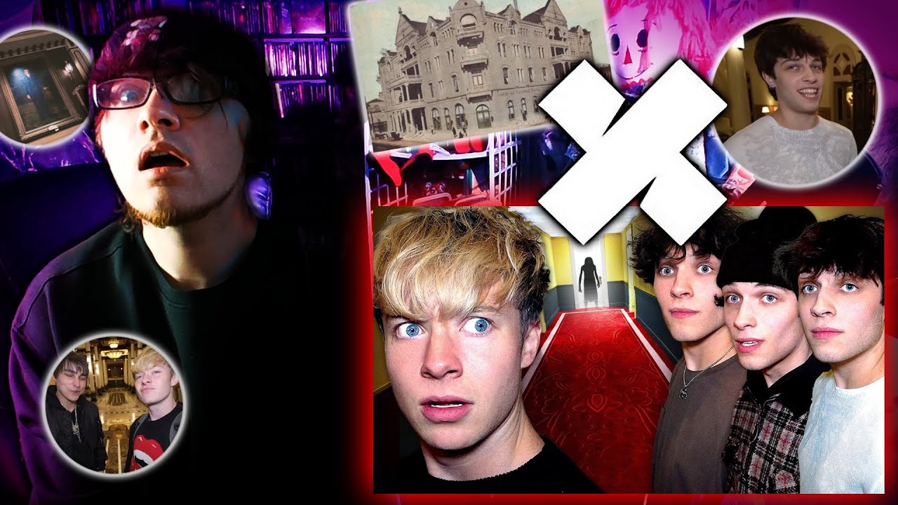 Reacting to Ghost Hunting at Haunted Driskill Hotel | SAM AND COLBY | (ft. Sturniolo Triplets)