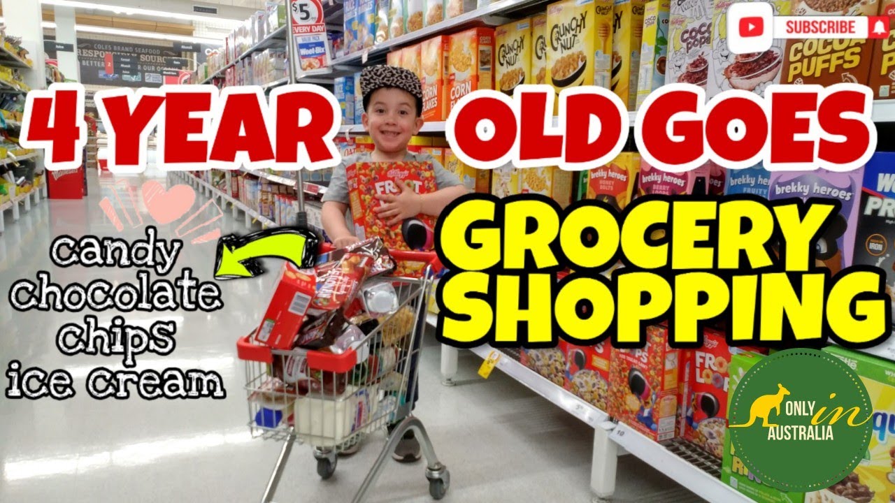 4 YEAR OLD GOES GROCERY SHOPPING | TODDLER DOES THE GROCERY SHOPPING | GROCERY SHOPPING WITH TODDLER