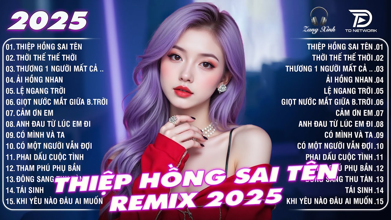 Thiệp Hồng Sai Tên Remix ♫ BXH Nhạc Trẻ Remix Gây Bão 2025 | Top 15 Bản EDM TikTok Hay Nhất 2025