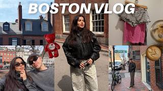 BOSTON VLOG: a quick trip, shopping, cafe hopping + exploring