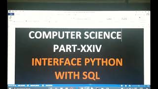 CS12 – Computer Science – Chapter 09 – Python SQL Interface – Video 01 MYSQL Connector Installatio