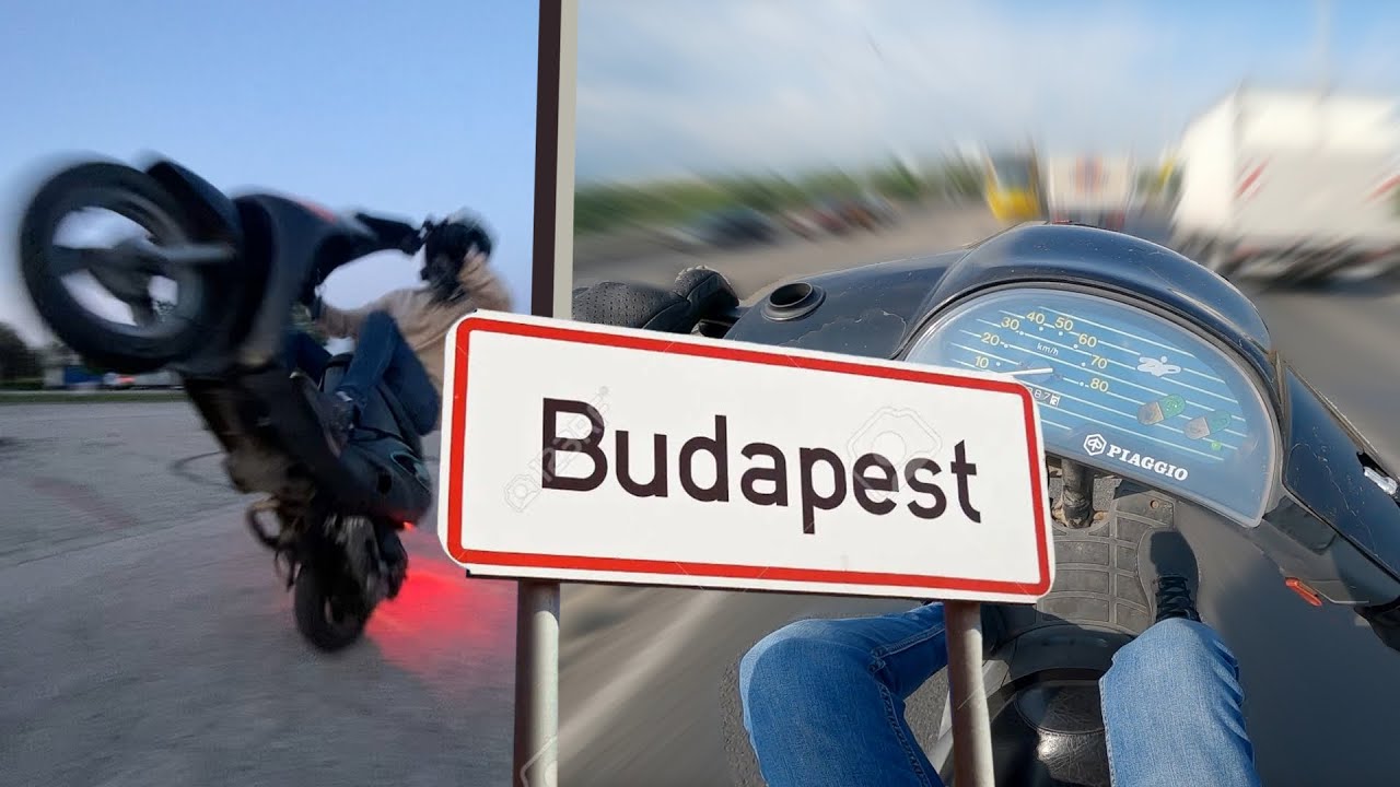 4-l-er-vel-budapesten-piaggio-zip-wheelies-youtube