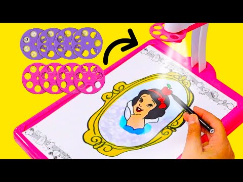 Snow White DIY Drawing with a Projector | Activities for Kids