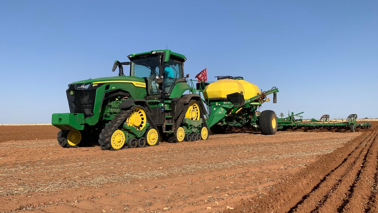 8rx pulling a 44ft airseeder