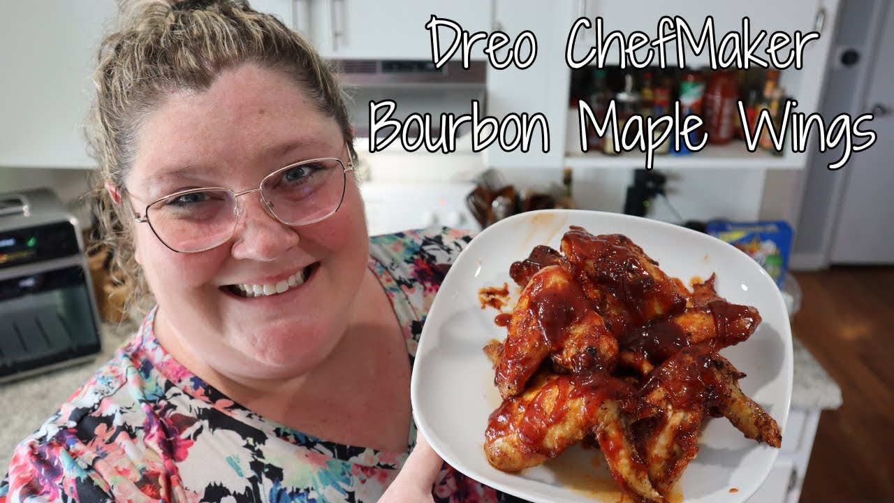 Bourbon Maple Glazed Chicken Wings - Dreo ChefMaker