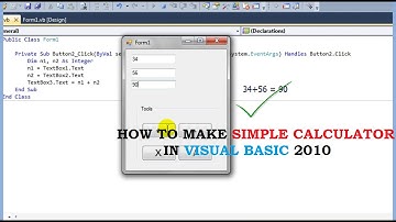 How to make a simple calculator in visual basic (vb) 2010