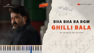 Ghilli Bala BGM | Bha Bha Ba | Piano / Keyboard Tutorial | Full Arrangement screenshot 3