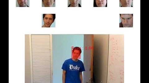 Example face-tracking and identification video