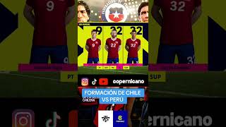 Formación confirmada para enfrentar Perú #efootball #chile #LaRoja #clasicodelpacifico #chilevsperu