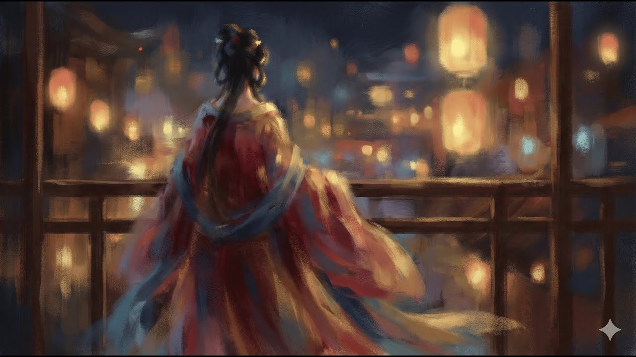 紅塵寄願 - 煙花易冷，深情難付... Suno AI 催淚古風 (Lyric Video / 剪映製作)